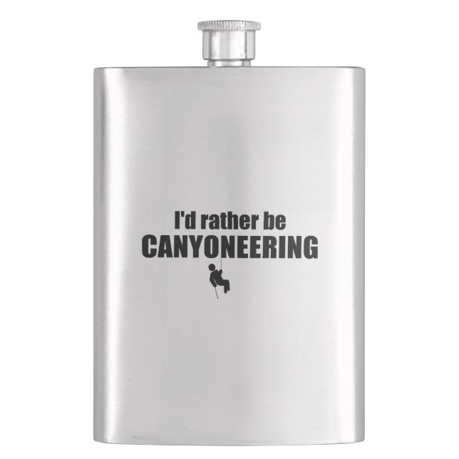 Flasque Je Préférerais Être Canyoneering (devant)