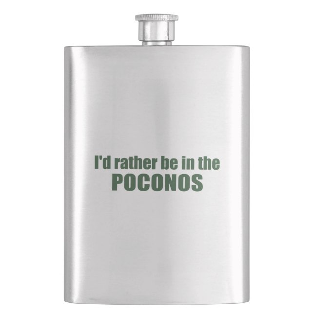 Flasque Je Préférerais Être Dans Les Poconos (devant)