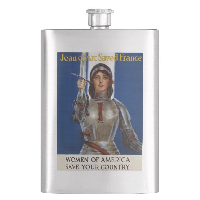 Flasque Jeanne d'Arc : La servante d'Orléans, héroïne du c (devant)