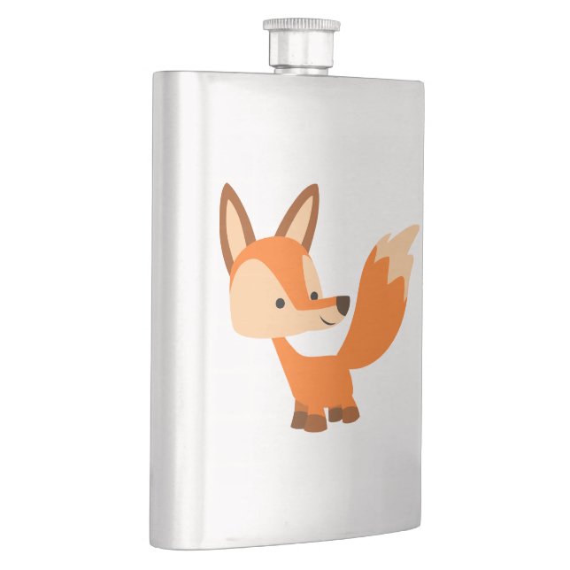 Flasque Joli Dessin De Cartoon Fox Classic Flask (Droite)