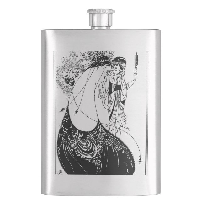 Flasque Jupe Peacock Beardsley Art Nouveau (devant)