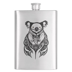 Flasque Koala Bear Wild Animal Nature Illustration Art Tat