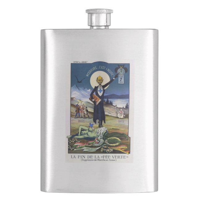 Flasque La suppression de l'Absinthe Hip Flask (devant)