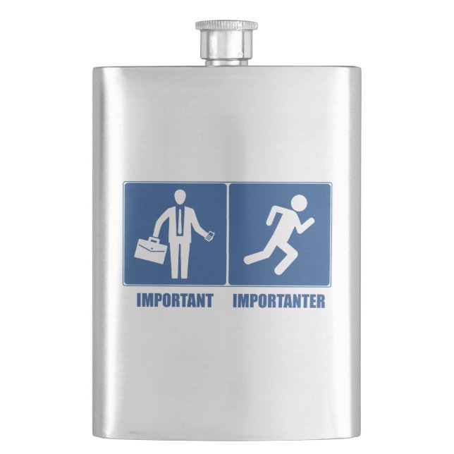 Flasque Le travail est important, la course est plus impor (devant)