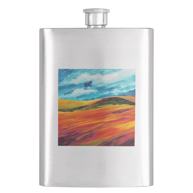 Flasque Les collines rouges jaunes (devant)