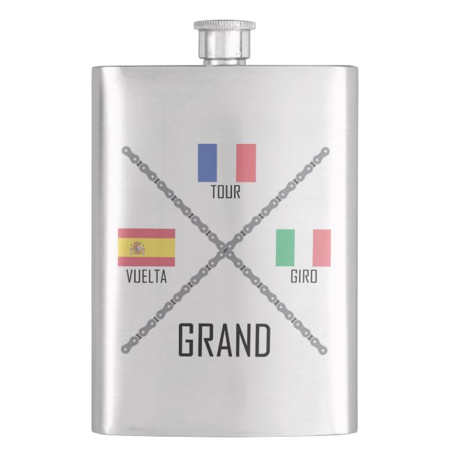 Flasque Les grands circuits cyclistes (devant)