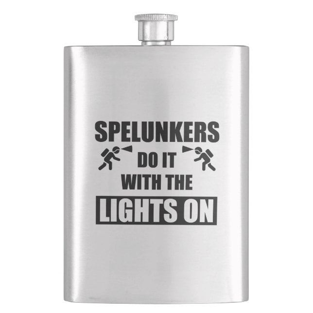 Flasque Les Spelunkers Le Font Avec Les Lumières Sur (devant)