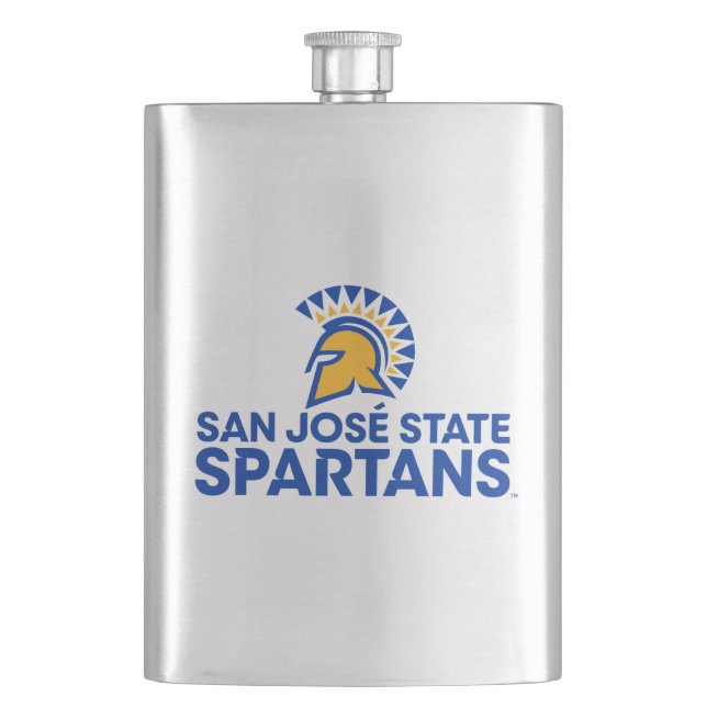 Flasque Logo Wordmark de Spartans d'état de San Jose (devant)