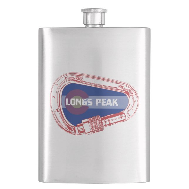 Flasque Longs Peak Escalade Carabiner (devant)