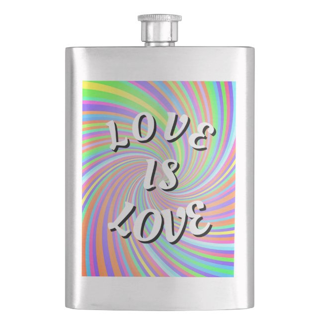 Flasque Love Is Love Fierté  (devant)
