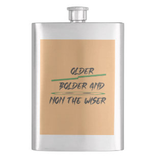 Flasque Message de plaisanterie sur les graphiques et les 