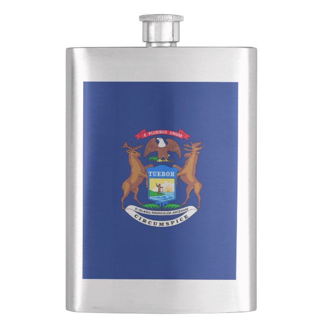 Flasque Michigan State Flag Design (devant)