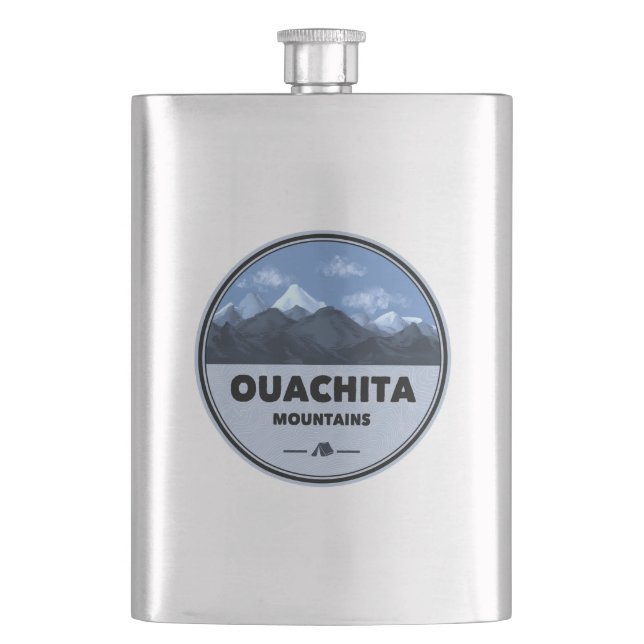 Flasque Montagnes Ouachita Arkansas Oklahoma Camping (devant)