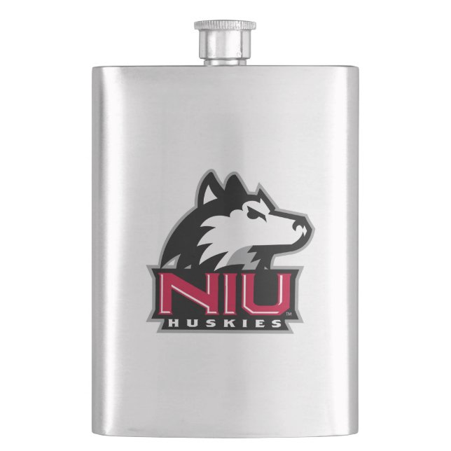Flasque Mot-symbole NIU Huskies (devant)