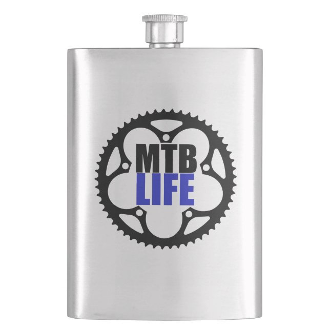 Flasque Mountain Bike Life (devant)