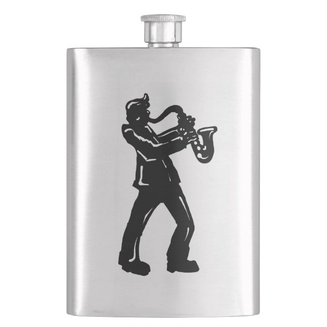 Flasque New York Boogie Nuits Saxophone Rainbow (devant)