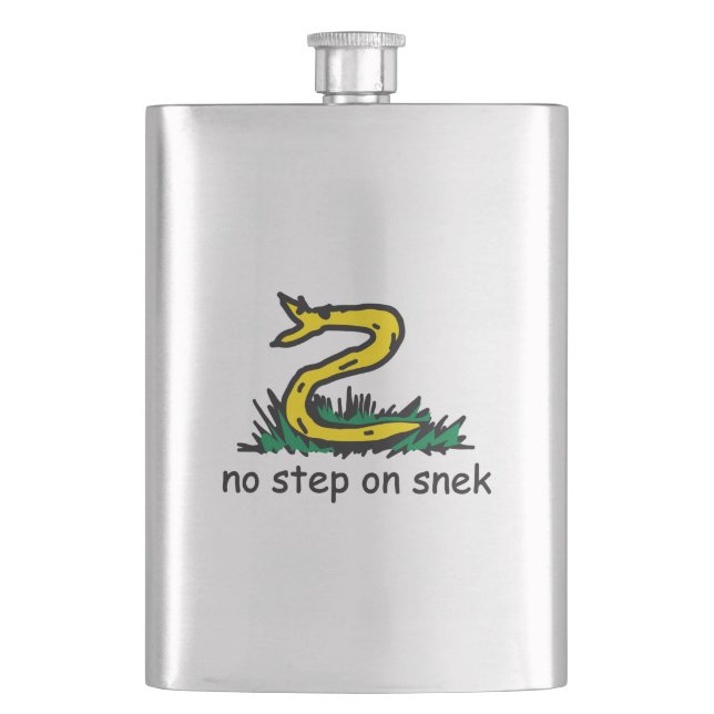 Flasque No step on snek memes (devant)
