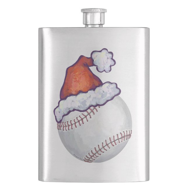 Flasque Noël de baseball (devant)