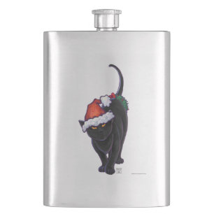 Flasque Nuit étoile Noir Chat Noël