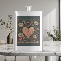Personnalisé M & Mme Tout Juste Mariés Floral Vint