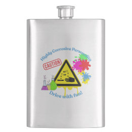 Flasque Personnalité Très Corrosive Classe 8 ADR Camionneu