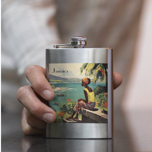 Flasque Poster Vintage voyage Jamaïcaine