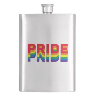 Flasque Pride lgbt lgbtq queer gay rainbow couleurs rétro
