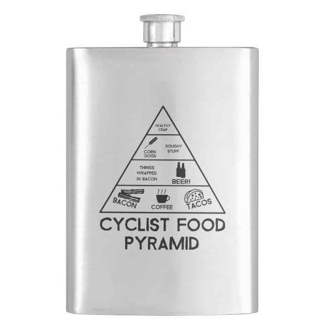Flasque Pyramide alimentaire cycliste (devant)