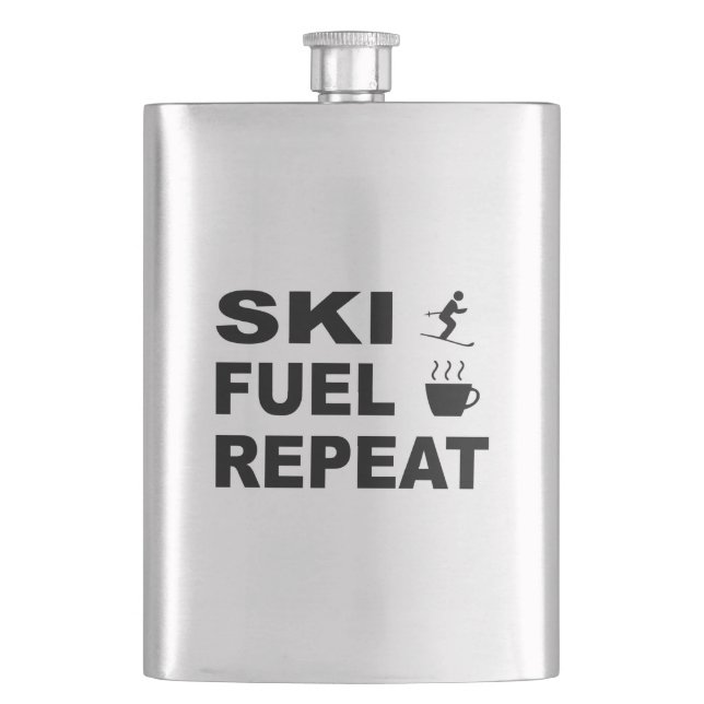Flasque Répétition du carburant de ski (devant)