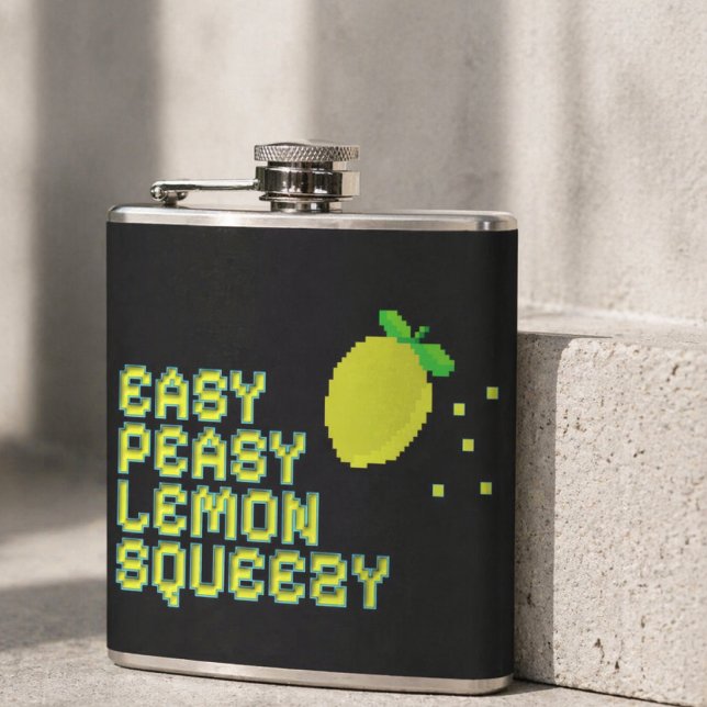 Flasque Retro 8 Bits Lemon Squeezy - Drôle de Joue (Créateur téléchargé)