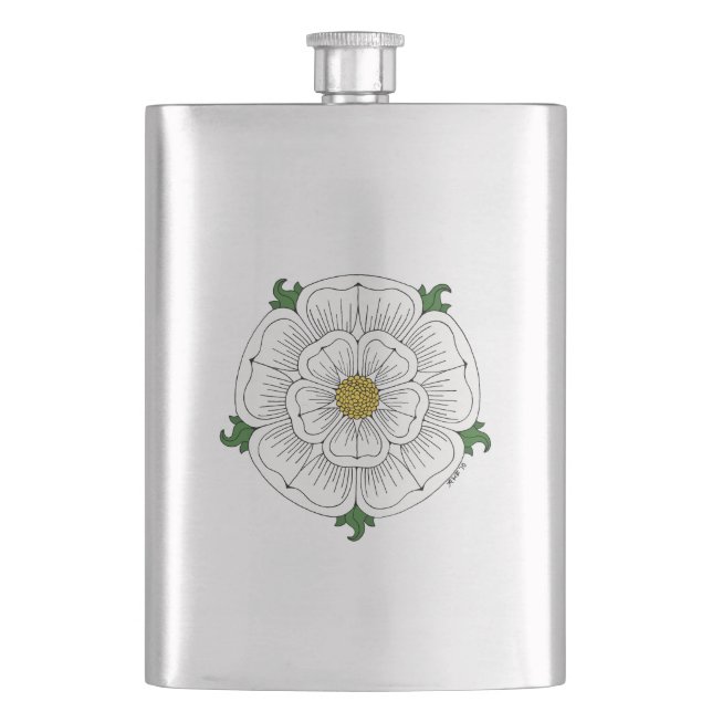 Flasque Rose blanche de York (devant)