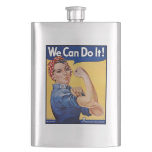 Flasque Rosie le Riveter : Une femme forte pour l'autonomi