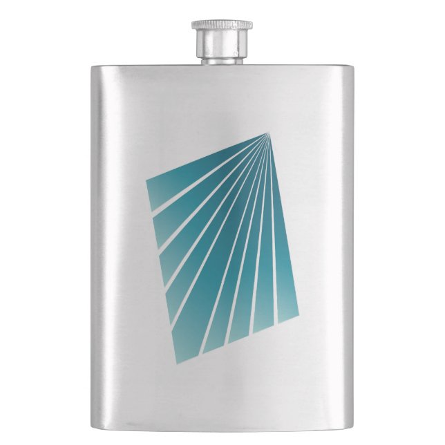 Flasque Rubans turquoise (devant)