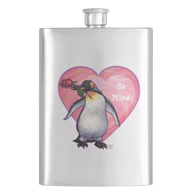 Flasque Saint-Valentin Penguin (devant)