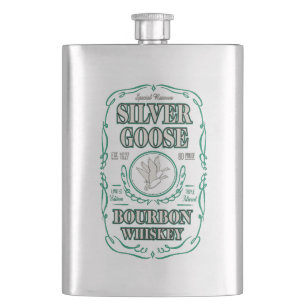 Flasque Silver Goose Bourbon Whiskey