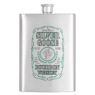 Flasque Silver Goose Bourbon Whiskey
