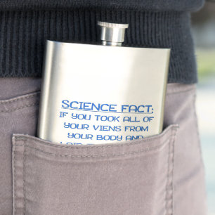 Flasque SlipperyJoe's drôle dire science fait bleu remov
