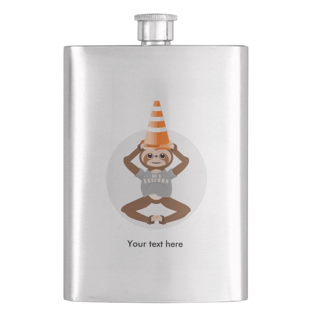 Flasque Sloth Be A Unicorn Safety Cone (devant)