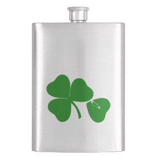 Flasque St Patrick's Day - Obtenez de la chance 3+1 = 4