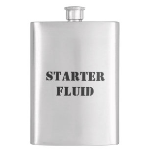 Flasque Starter Fluid Drôle Typographie Shot Glass