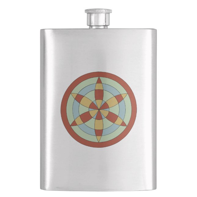 Flasque Suffolk Hexafoil (Daisy Wheel) Witch Mark (devant)