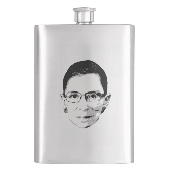 Flasque Tête de Ruth Bader Ginsburg (devant)