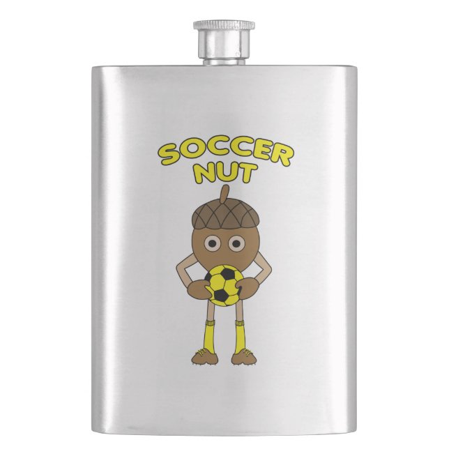 Flasque Texte de coupe de soccer (devant)