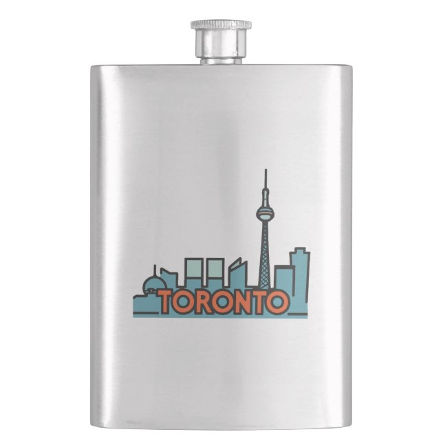 Flasque Toronto Canada Skyline (devant)