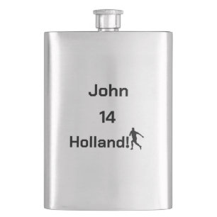 Flasque Tribute personnalisé pour fan de football de Holla