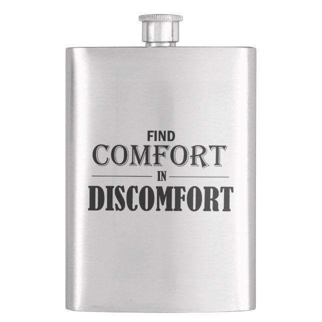 Flasque Trouver le confort dans l'inconfort (devant)