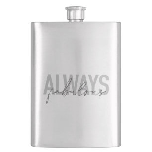 Flasque Typographie moderne, simple et tendance Toujours F