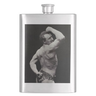 Flasque Une nouvelle pose par les hommes forts Eugen Sando