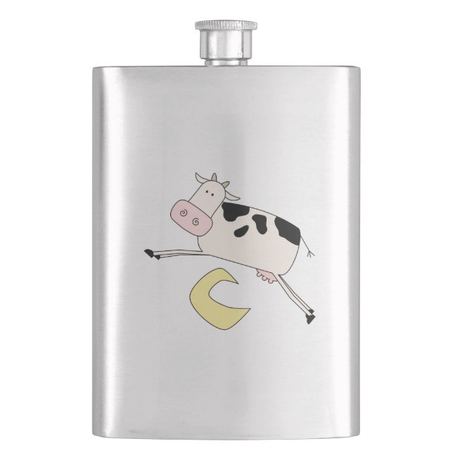 Flasque Vache Saute sur la lune (devant)