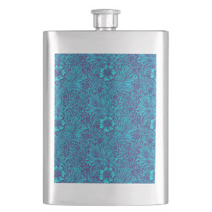 Flasque Vintage turquoise couleur violet foncé